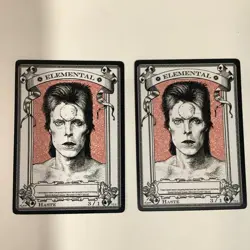 2 Magic the gathering RK Post token MTG, David Bowie elemental 3/1 ￼haste token - Image 1