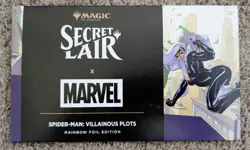 MTG Secret Lair x Marvel's Spider-Man Villainous Plots Rainbow Foil Magic SEALED - Image 1
