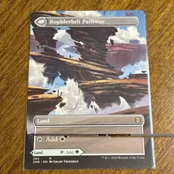 Branchloft Pathway - Borderless - Zendikar Rising MTG Boulderloft Pathway - Image 2
