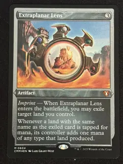 1x MTG Extraplanar Lens (Foil Etched) - Commander Masters (CMM) #604 - Magic - Image 1