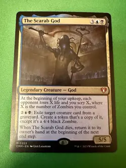 [1x] The Scarab God Near Mint, English Commander Masters MTG Magic - Image 1
