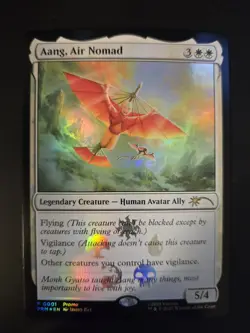 Aang, Air Nomad NM FOIL PROMO Avatar: The Last Airbender MTG FREE SHIPPING - Image 1