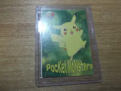 Pokemon PIKACHU & SNORLAX Pocket Monsters Holo Prism Vending Sticker 1171 - Image 2
