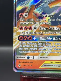 Pokemon TCG - Reshiram & Charizard Tag Team GX 20/214 Unbroken Bonds NM - Image 5