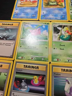 MP-HP Vintage Pokemon TCG Base Set Cards Fossil Jungle Eevee Charmander Trainer - Image 3