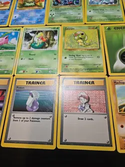 MP-HP Vintage Pokemon TCG Base Set Cards Fossil Jungle Eevee Charmander Trainer - Image 5