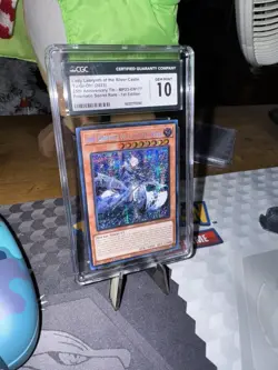 YuGiOh MP23 Lady Labrynth Of Silver Castle - Prismatic Secret Rare CGC GRADE 10 - Image 2