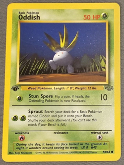 Mint/NM - Oddish - 58/64 - 1st Edition - Jungle - Pokemon Card - Image 1