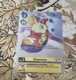 Digimon Card Game Shoemon Alt Art Box Topper BT22-029 Cyber Eden - Image 1