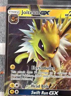 Pokemon Jolteon GX TCG Black Star Promo Holo Card SM173 - Image 2