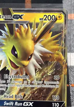 Pokemon Jolteon GX TCG Black Star Promo Holo Card SM173 - Image 5