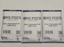 Lot Of 3 One Piece Card Game Store Tournament Kit 2025 Vol 3 English Sealed - Image 1