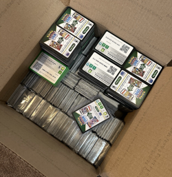 5900+ POKEMON TCG Unused CODE CARDS Mixed Set Large Flat Rate Box 17LBS BULK LOT - Image 1