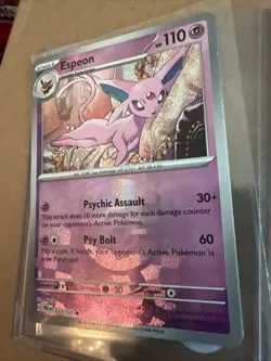 Espeon 033/131 (Masterball Reverse Holo) Pokemon Card SV Prismatic Evolutions - Image 2
