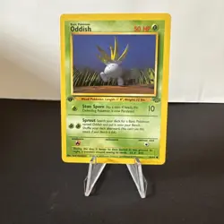 Oddish 58/64 Common Jungle Pokemon Card 1st Edition - Image 1