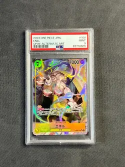 Enel - 2023 One Piece Card Game JPN. TCG OP05-Alternate Art OP05-100 SR PSA 9 - Image 1