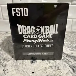 Fs10 Dragon Ball super Card Game Fusion World 4 Starter Decks Box New Sealed - Image 1