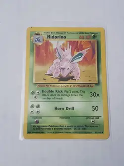 NIDORINO - Base Set - 37/102 - Uncommon - Pokemon Card - Unlimited Edition - MP - Image 1