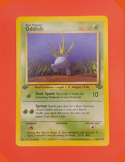 Oddish 58/64 Common 1st Edition - Jungle Set - LP/NM Pokemon Card WOTC - Image 1