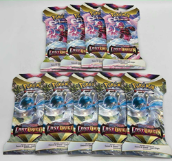 9CT Pokemon Sword & Shield Lost Origin Booster Packs ~ 10 Game Cards EA ~ SEALED - Image 1