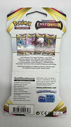 9CT Pokemon Sword & Shield Lost Origin Booster Packs ~ 10 Game Cards EA ~ SEALED - Image 2