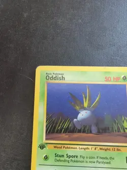 Oddish Jungle Common 58/64 - WOTC Pokemon TCG Card 1st Edition - Image 2