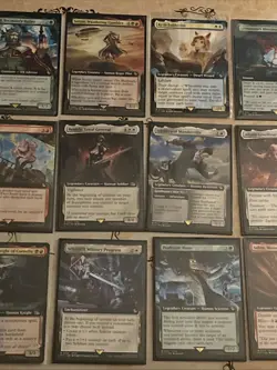 Final Fantasy Magic The Gathering Extended Art Card Lot 42x Near Mint Cards - Image 4