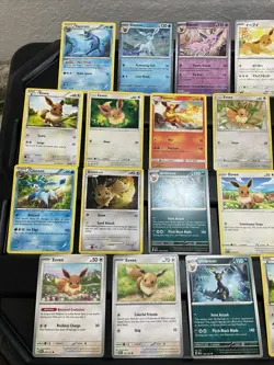 (30) EEVEE CARDS LOT VTG GLACEON LEAFEON ESPEON JOLTEON EVOLUTION Cracked Ice - Image 2