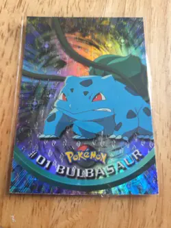 Bulbasaur #01 Topps TV Animation Edition Black Label Pokemon Card - Image 1