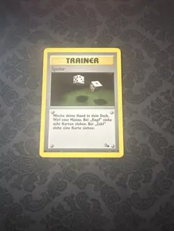 Pokemon Gambler Trainer Card Fossil Set 60/62 Common German Spieler - Image 1