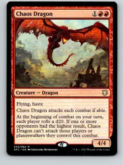 Magic the Gathering Chaos Dragon Adventures in Forgotten Realms Commander MTG - Image 1