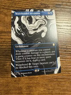 MTG Magic The Gathering Avatar Rare Borderless Showcase Waterbender Ascension - Image 1