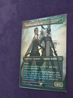 Balthier and Fran 0319, Foil, Borderless Art, Final Fantasy, MTG - Image 2