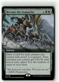 Become the Avalanche Extended Art - Commander Tarkir Dragonstorm MTG NM - Image 1