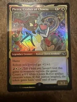 MTG Pietra, Crafter of Clown 268| SHOWCASE FOIL | NM Near Mint | Unfinity | 2022 - Image 1