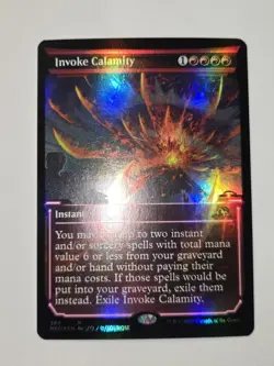 MTG Invoke Calamity Kamigawa: Neon Dynasty 384 Foil Rare - Image 2