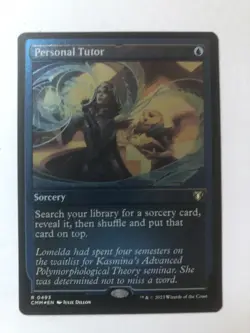 Personal Tutor Foil Etched MTG Commander Masters NM #493 - Image 1
