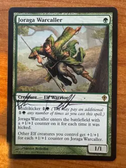 Magic MTG Joraga Warcaller Worldwake signed Artist Steven Belledin! LP/MP 2 of 2 - Image 1