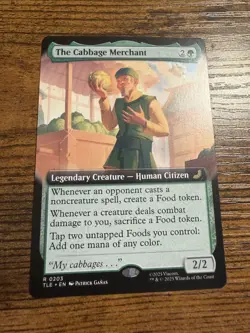 MTG Magic The Gathering Avatar Rare Eternal Extended Art The Cabbage Merchant - Image 1