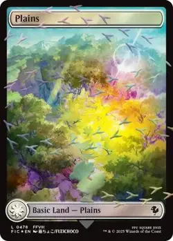 MTG Plains (Chocobo Track Foil) FIC Land Foil #478 - Image 1