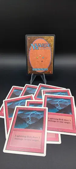 Magic the Gathering Deckmaster Lightning Bolt Lot Of 9! 🔥 - Image 2
