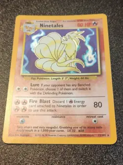 Ninetales 012/102 Base Set Holo for sale online - Image 4