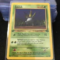 1st Edition Oddish 58/64 - Vintage WOTC Pokemon Jungle Set - Image 1