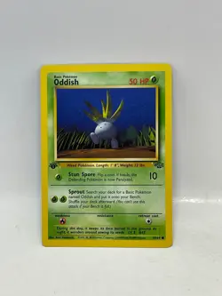 1999 Pokemon, Jungle, 58/64 Oddish, 1st Edition, Common - Image 1