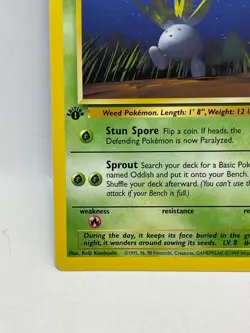 1999 Pokemon, Jungle, 58/64 Oddish, 1st Edition, Common - Image 2