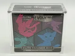 Pokemon TCG SWSH Evolving Skies Elite Trainer Box SEALED w/ Acrylic Case - Image 1