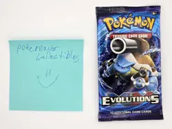Pokemon Sealed XY Evolutions Pack Mega Blastoise Artwork - Image 3