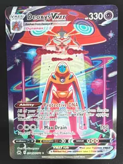 2023 Pokemon Sword & Shield Crown Zenith Deoxys VMAX Galarian Gallery #GG45/GG70 - Image 1