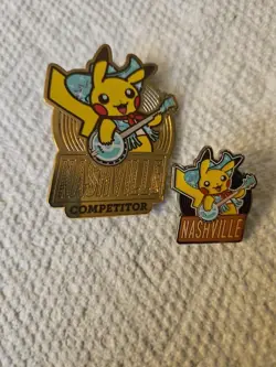 Pokemon 2018 Nashville World Championships Pikachu Competitor Pin X SMALL ONE - Image 1