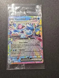 Pokemon Prismatic Evolutions Glaceon ex 026/131 Surprise Box Stamped Sealed - Image 1